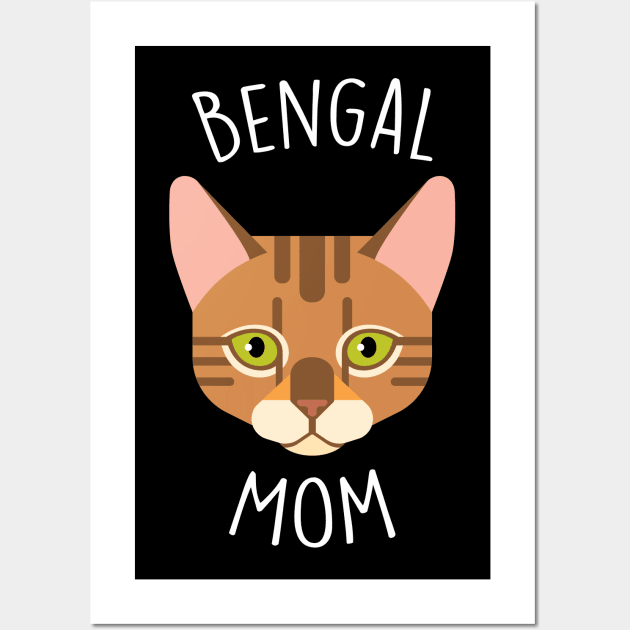 Bengal Cat Mom Wall Art by Psitta